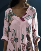 Linen Double Flared Dress