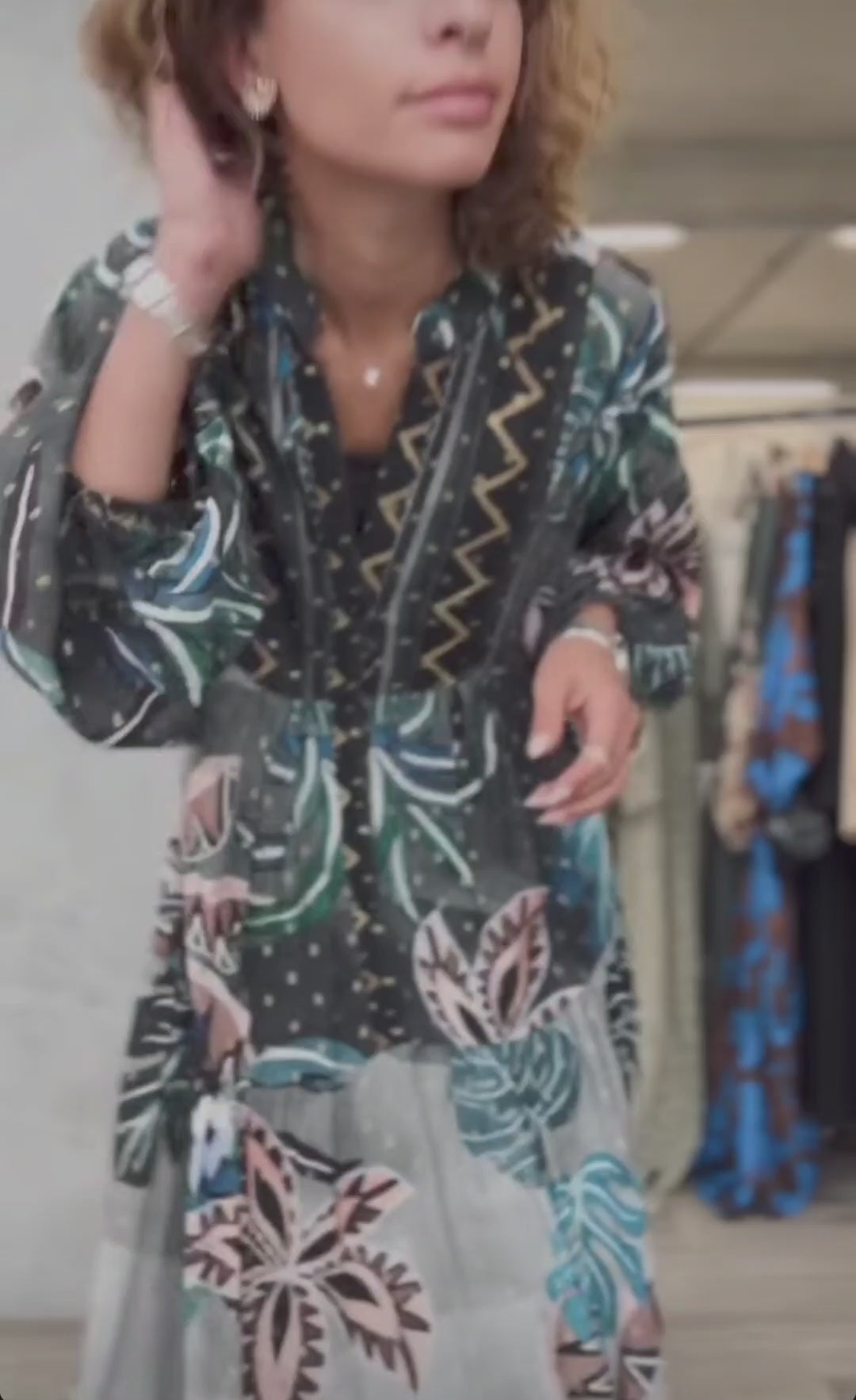 Midnight jungle dress