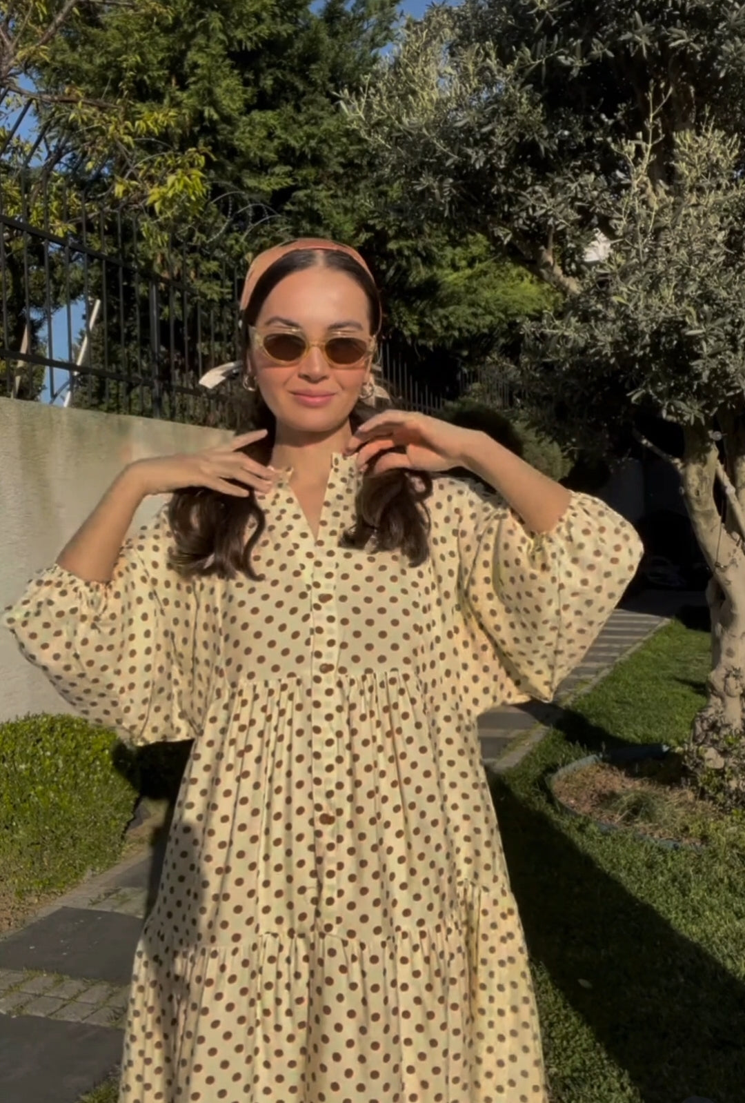 Yellow Polka Dots Dress
