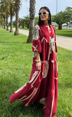 Crimson Bloom Dress