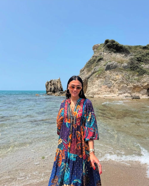 Azure palm Dress