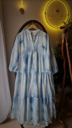 Baby blue degradé dress