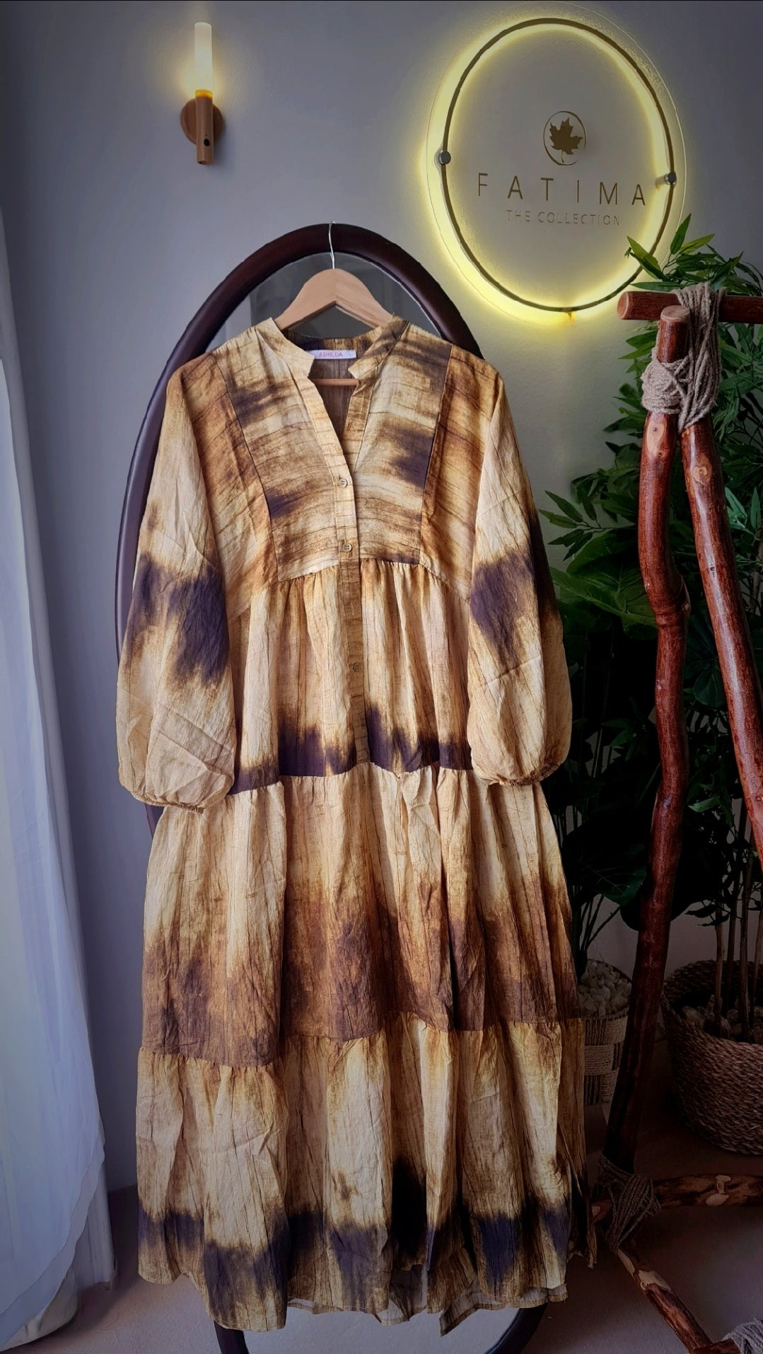 Brown Degradé dress