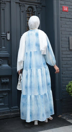 Baby blue degradé dress