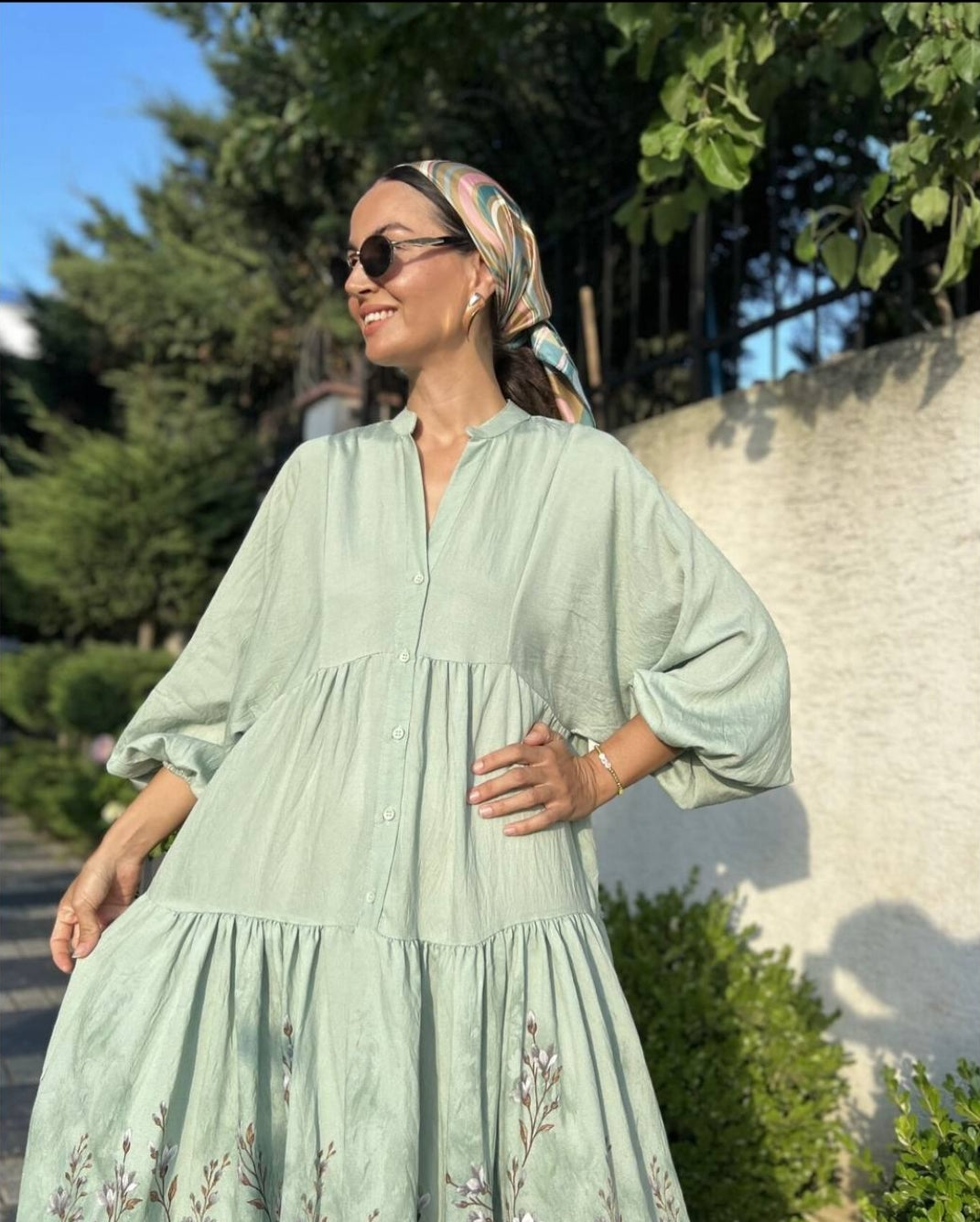 Mint petal breeze dress