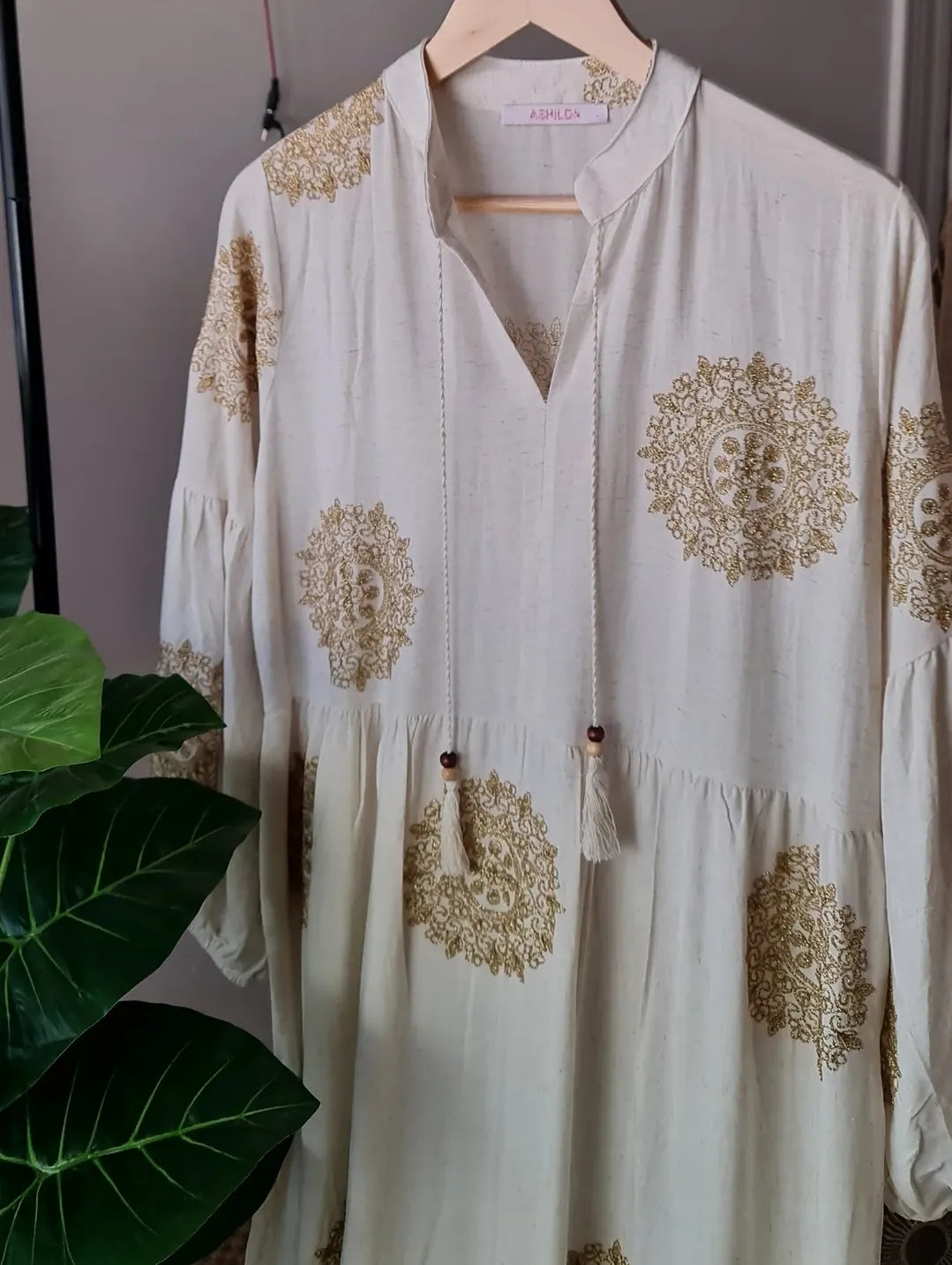 White Embroidered dress