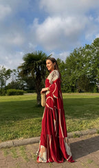 Crimson Bloom Dress