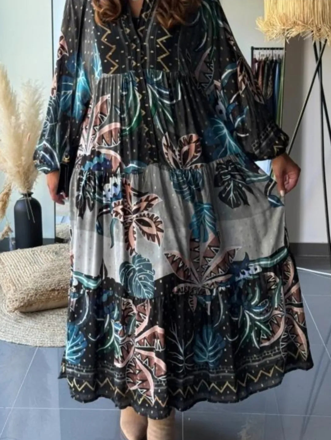 Midnight jungle dress