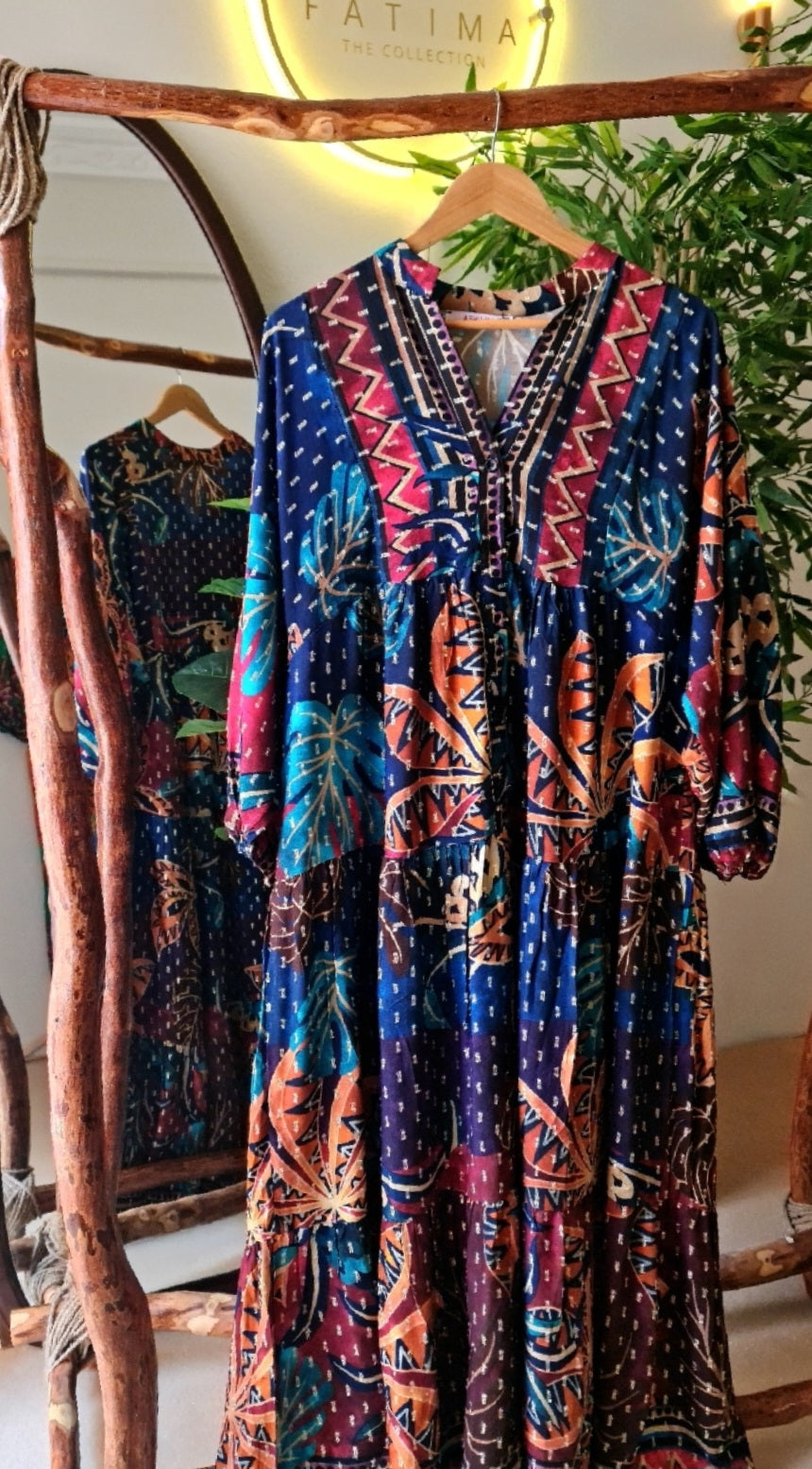 Azure palm Dress