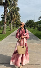 Burgundy degradé Dress