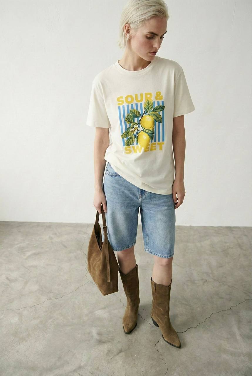 White cotton t-shirt