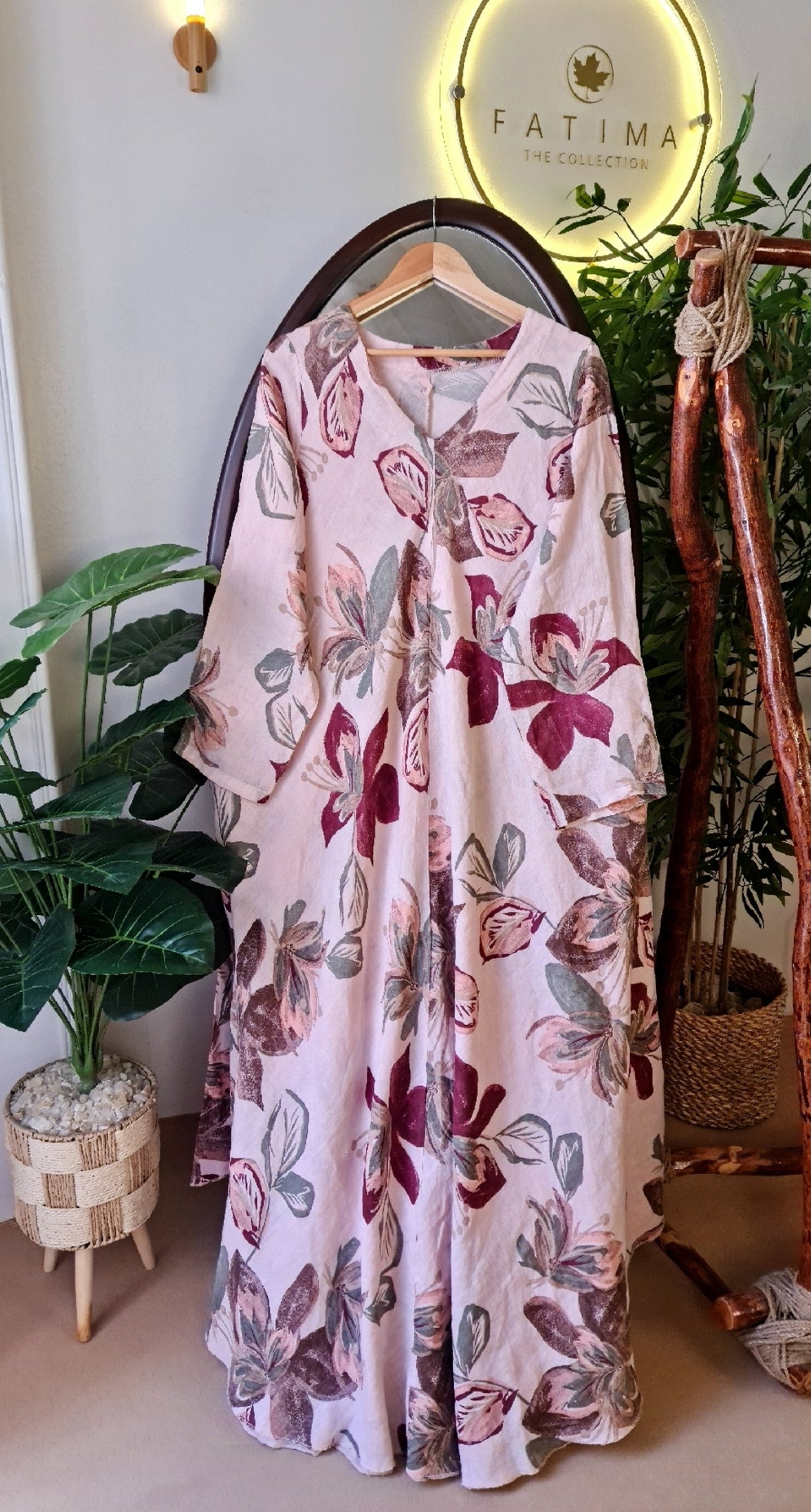 Linen Double Flared Dress