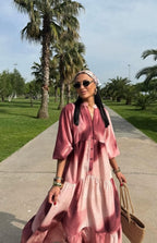 Burgundy degradé Dress
