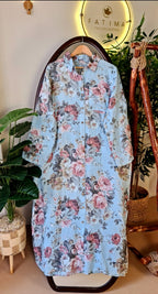 Italian linen shirt dress
