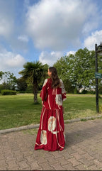 Crimson Bloom Dress