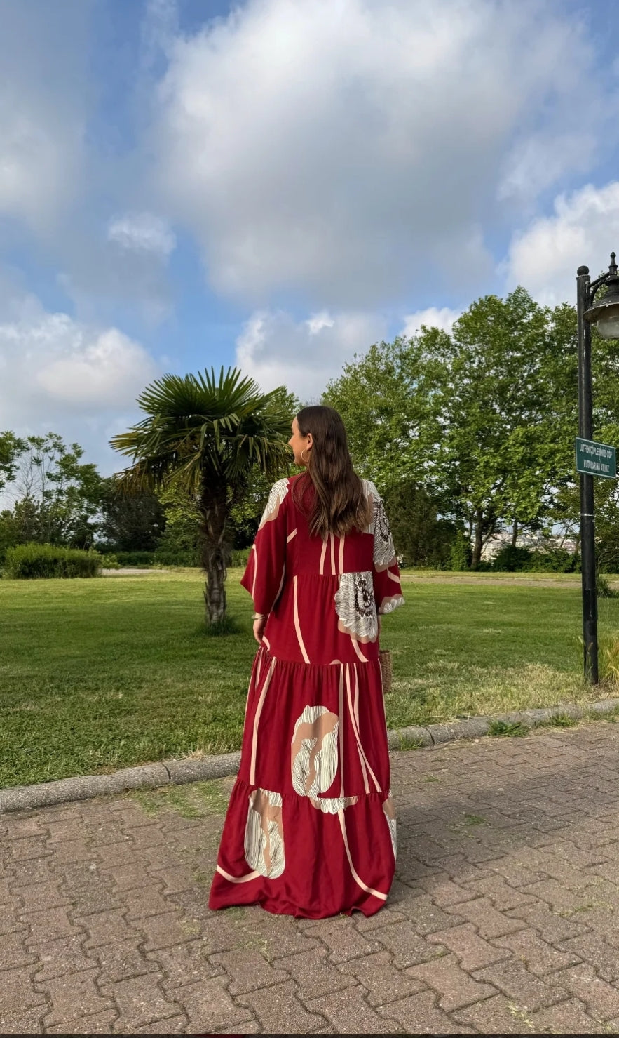 Crimson Bloom Dress