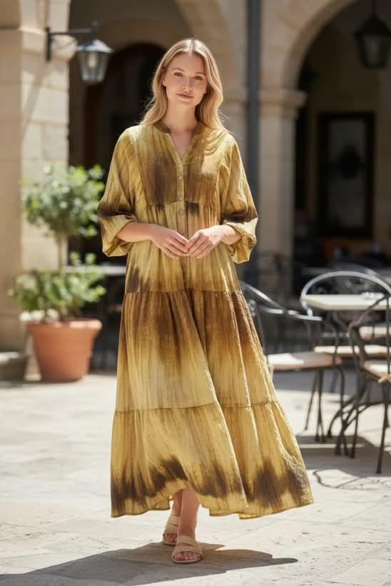 Brown Degradé dress